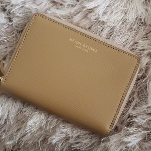 New Henri Bendel Wallet Zip Around Leather